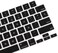 US Layout Spanish Language Silicone Keyboard Cover for MacBook Air 13.6" &amp;15" M2/M3 A2681/A3113,M2/M3 A2941/A3114, 2023-2021 MacBook Pro 14" &amp; 16" A2918/A2992/A2442/A2779/A2991/A2485/A2780, Black