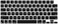 US Layout Spanish Language Silicone Keyboard Cover for MacBook Air 13.6" &amp;15" M2/M3 A2681/A3113,M2/M3 A2941/A3114, 2023-2021 MacBook Pro 14" &amp; 16" A2918/A2992/A2442/A2779/A2991/A2485/A2780, Black