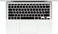 US Layout English language Silicone Keyboard Cover Skin For MacBook Air 13" 2020 With Touch ID Model:- A2179/A2337 M1 Chip, Keyboard Accessories" Black