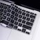US Layout English language Silicone Keyboard Cover Skin For MacBook Air 13" 2020 With Touch ID Model:- A2179/A2337 M1 Chip, Keyboard Accessories" Black