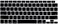 US Layout English language Silicone Keyboard Cover Skin For MacBook Air 13" 2020 With Touch ID Model:- A2179/A2337 M1 Chip, Keyboard Accessories" Black