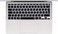 EU/UK Layout Russian Language Silicone Keyboard Cover Skin For MacBook Air 13" 2020 With Touch ID Model:- A2179/A2337 M1 Chip, Keyboard Accessories" Black