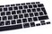 EU/UK Layout Russian Language Silicone Keyboard Cover Skin For MacBook Air 13" 2020 With Touch ID Model:- A2179/A2337 M1 Chip, Keyboard Accessories" Black