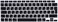 EU/UK Layout Russian Language Silicone Keyboard Cover Skin For MacBook Air 13" 2020 With Touch ID Model:- A2179/A2337 M1 Chip, Keyboard Accessories" Black