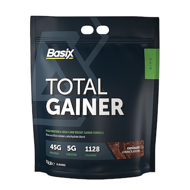 Basix Total Gainer Weight Gainer Formula Chocolate Chunk Flavour 15lb