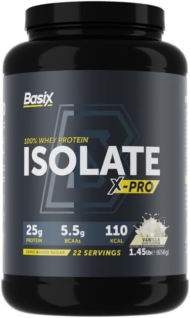 Basix WHEY PROTEIN ISO X-PRO VANILLA 1.45LB