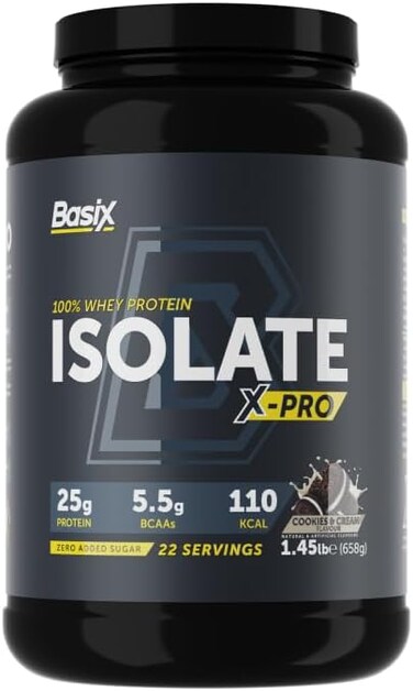 Basix WHEY PROTEIN ISO X-PRO COOKIES &amp;CREAM 1.4LB