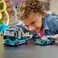 LEGO City Race Car and Car Carrier Truck Toy, Vehicle and Transporter Building Set for 6 Plus Year Old Boys &amp; Girls with Adjustable Loading Ramp, Racer and Driver Minifigures, Fun Gift for Kids 60406