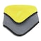 Rhinomotive Polish &amp; Final Touch Microfibre Cloth, Yellow &amp; Grey, Size: 40CM x 40CM,800GSM