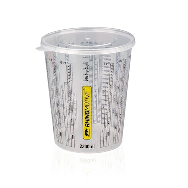 Expert Paint Mixing Cups 2300Ml, 100 Cups &amp; 8 Lids R1401