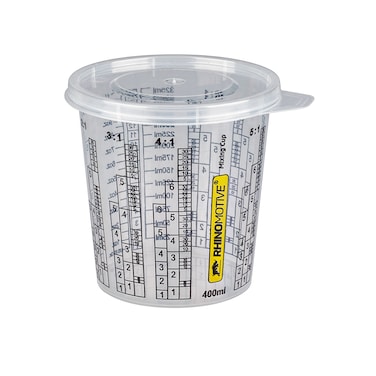 Expert Paint Mixing Cups 400Ml, 200Cups &amp; 16Lids R1404