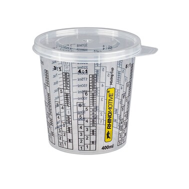 Expert Paint Mixing Cups 400Ml, 200Cups &amp; 16Lids R1404