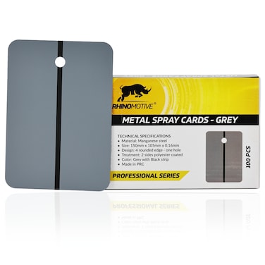 Metal Spray Cards - Grey 100Pcs/Box R1427