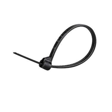 Rhinomotive Metal Inlay Cable Ties Black  100MMX3MM R2109