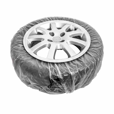 Rhinomotive Disposable Tyre Cover For Masking And Painting, DIA: 17 in (44 cm), 20 Pcs/Pack, R1019