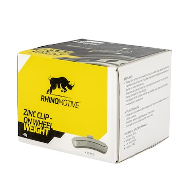 Zinc Clip On Wheel Weight 45grams 50 pcs/box R2723