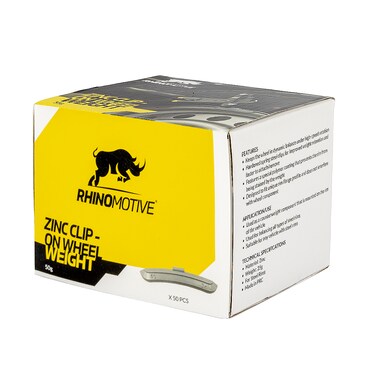 Zinc Clip On Wheel Weight 50grams 50 pcs/box R2724