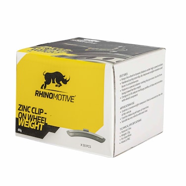 Zinc Clip On Wheel Weight 60grams 50 pcs/box R2727