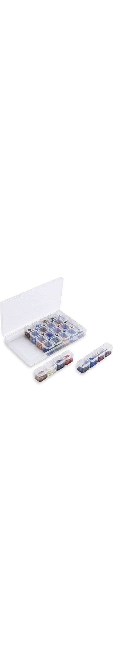 Freskaro 28 Slots Diamond Embroidery Boxs, 5D Diamond Painting Storage Case for DIY