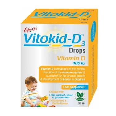 LIFE-ON VITOKID D3 400IU ORAL DROPS 30ML