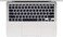 US Layout Russian language Silicone Keyboard Cover Skin For MacBook Air 13" 2020 With Touch ID Model:- A2179/A2337 M1 Chip, Keyboard Accessories" Black