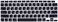 US Layout Russian language Silicone Keyboard Cover Skin For MacBook Air 13" 2020 With Touch ID Model:- A2179/A2337 M1 Chip, Keyboard Accessories" Black