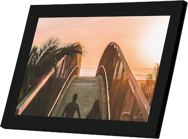 Generic Pixie Smart Digital Photo Frame, WiFi Connected Picture &amp; Video Display, Full HD, Touchscreen 10.1" Size, Built-In Speaker, Type-C &amp; Micro SD Port, Great Gift For Family, Friends, Black