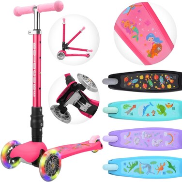 Boldcube Teeny Fold 3 Wheel Scooter - Mermaid