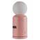 Wireless lamp and charger in pink with modern design, combines ambient lighting and convenient device charging for home d&eacute;cor spaces