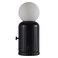 Wireless lamp and charger with modern design in black, combines lighting and device charging for home or office spaces, suitable for contemporary d&eacute;cor