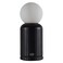 Wireless lamp and charger with modern design in black, combines lighting and device charging for home or office spaces, suitable for contemporary d&eacute;cor