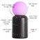 Mini wireless lamp with compact design and black finish ideal for modern home d&eacute;cor spaces portable and easy to use suitable for various settings provides ambient lighting solution