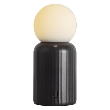 Mini wireless lamp with compact design and black finish ideal for modern home d&eacute;cor spaces portable and easy to use suitable for various settings provides ambient lighting solution