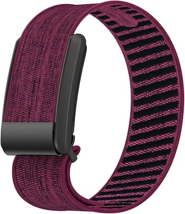 SPECTON Nylon Sport Replacement Band Compatible with Whoop 4.0 Band, Soft and Comfortable Replacement Strap - Plum Red