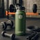 Zahive Stainless Steel Water Bottle 1l with 3 Lids &amp; Bag - Insulated Water Bottle with Straw - 1000ml Double Wall Thermos Flask for Travel Hot &amp; Cold Drinks, Sports, Gym, Leak Proof (32oz, Army Green)