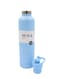 Moya "Coral Reef" 1L Insulated Sustainable Water Bottle Powder Blue Spout Lid