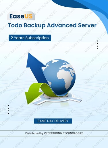 EaseUS Todo Backup Advanced Server   Unlimited Devices 2 Year   Digital License   SAME DAY DELIVERY