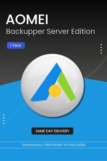 AOMEI Backupper Server Edition    1 Year   Digital License   SAME DAY DELIVERY