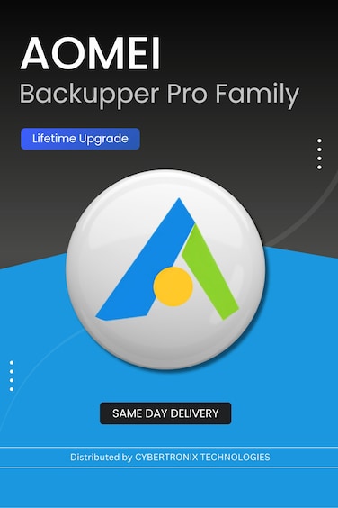 AOMEI Backupper Pro Family    Lifetime Upgrade   Digital License   SAME DAY DELIVERY