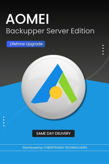 AOMEI Backupper Server Edition    Lifetime Upgrade   Digital License   SAME DAY DELIVERY