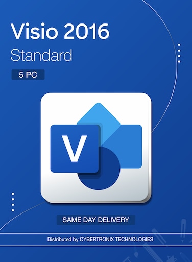 Microsoft Visio 2016 Standard 5PC   Digital License   Same-Day Delivery