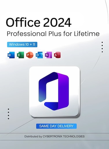 Microsoft Office 2024 Professional Plus - Lifetime Subscription for 1 Device Digital License Same Day Delivery
