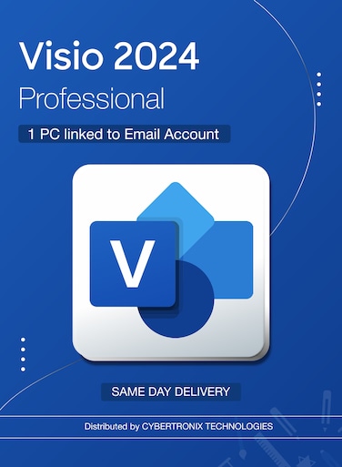 Microsoft Visio 2024 Professional 1PC   Linked to Email Account   Digital License   Same-Day Delivery