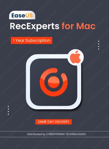 EaseUS RecExperts for Mac  1 Device 1 Year   Digital License   Same Day Delivery