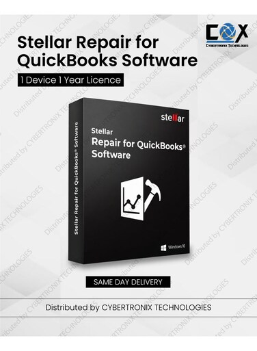 Stellar Repair for QuickBooks Software   1 Device for 1 Year   Digital License