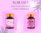 SLIM DIET Saffron Weight Loss Capsules &ndash; 60 Natural Fat Burning Capsules for Men &amp; Women   Appetite Suppressant, Belly Fat Burner, Energy &amp; Metabolism Booster   Herbal Slimming Supplement
