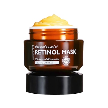 Vibrant Glamour Retinol Sleeping Mask, Anti-Wrinkle &amp; Hydrating Night Care, 50g