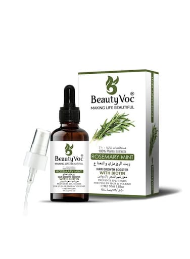 BeautyVoc Rosemary &amp; Mint Oil with Biotin, Hair Growth Booster &amp; Anti Hair Fall Solution, 50ml
