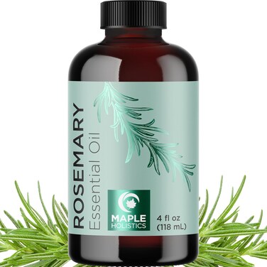 Maple Holistics Pure Rosemary Essential Oil, Undiluted Aromatherapy Oil for Hair, Skin &amp; Nails, 4oz