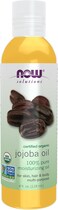 NOW Solutions Organic Jojoba Oil, Multi-Purpose Moisturizing Oil for Face, Hair &amp; Body, 4 fl oz